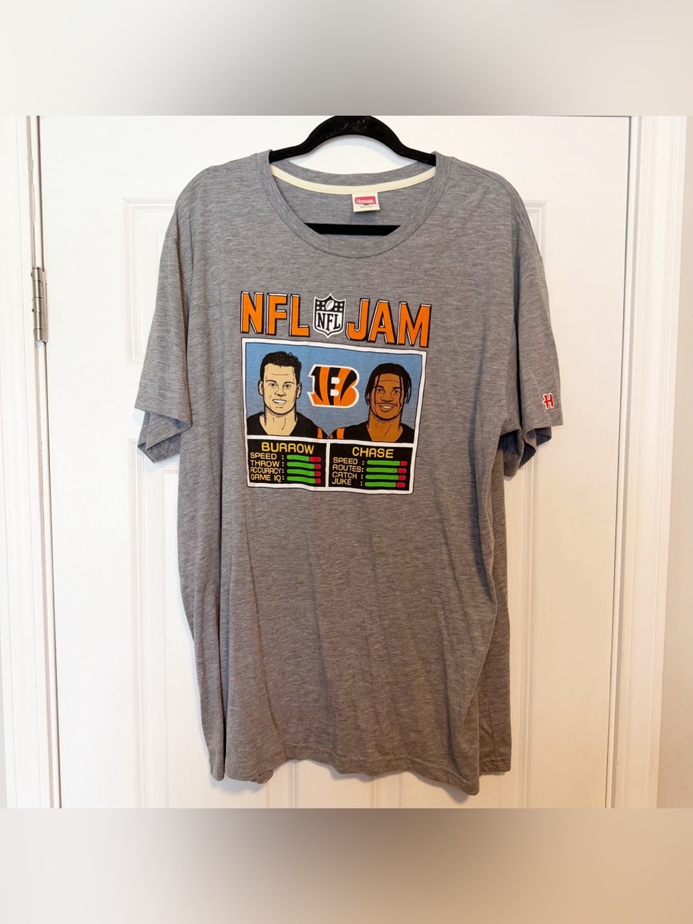 Homage nfl bengals graphic tee shirt
